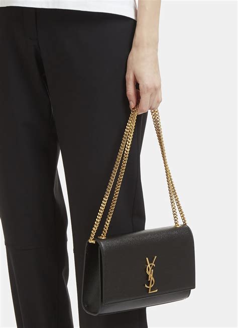 ysl medium kate chain|Kate Medium Chain Bag In Grain De Poudre Embossed Leather.